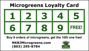 Microgreens Loyalty Card